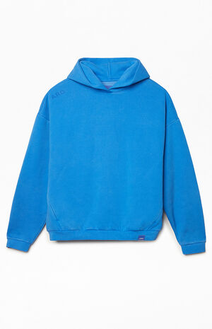 Blue Vintage Wash Heavyweight Fleece Hoodie image number 1
