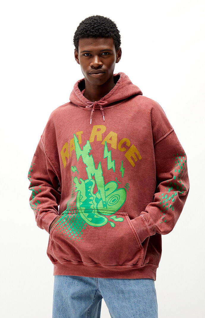Red adidas hoodie pacsun discount