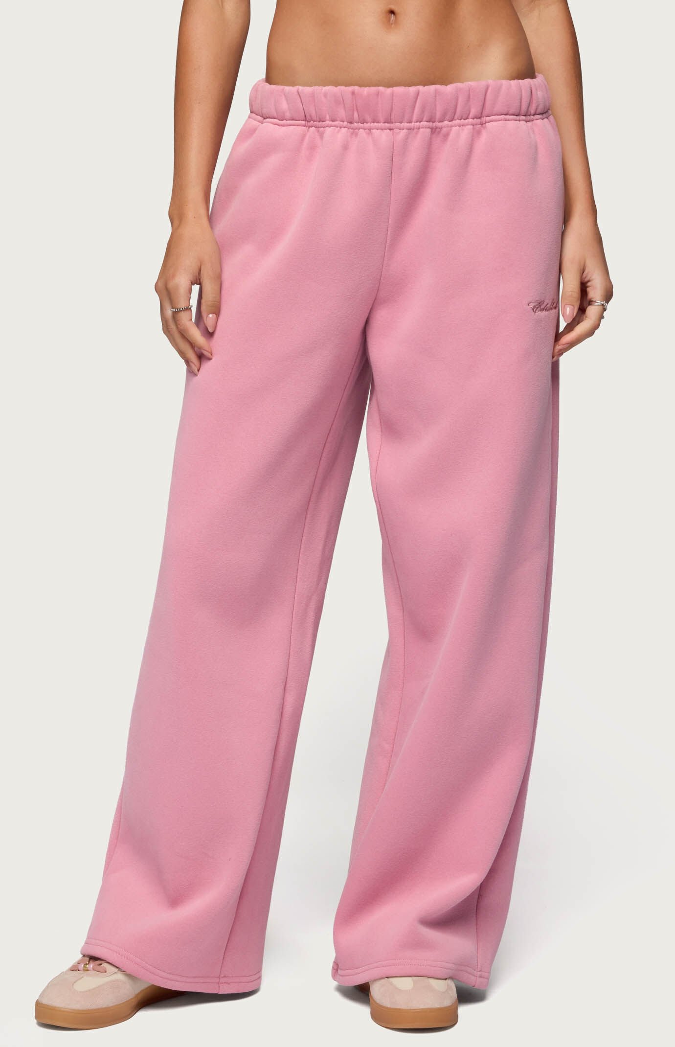 Edikted Basic Girl Wide Leg Sweatpants