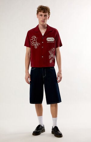 Red Cherry Sweet Core Camp Shirt image number 5