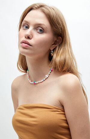 Strawberry Mushroom Choker Necklace image number 1