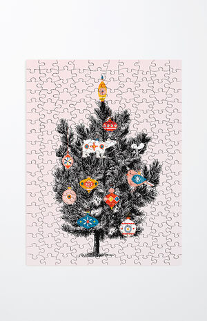 Pink Christmas Tree 1000 Piece Jigsaw Puzzle image number 1