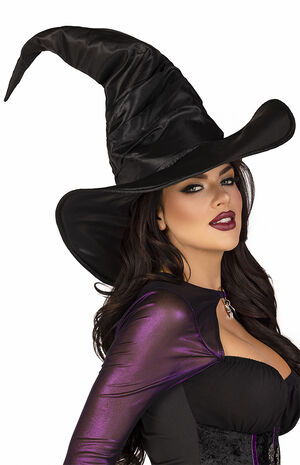 Costume Large Ruched Witch Hat image number 2