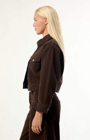 Dove Cropped Denim Jacket image number 3