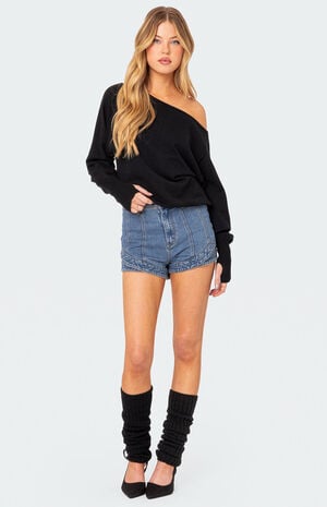 Off Shoulder Oversized Sweater image number 5