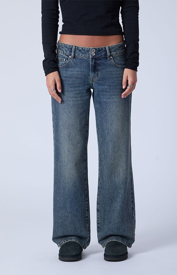 ジェニファー♡ Pacsun Zoe Low Rise Girlfriend Jeans Dark Blue | Pacsun