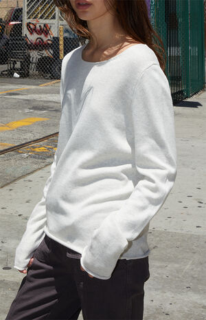 Light Gray Stella Cotton Sweater image number 3