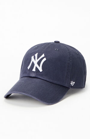 Navy NY Yankees Dad Hat image number 4