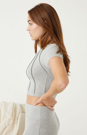 Lounge Sea Grass Seamed T-Shirt image number 3