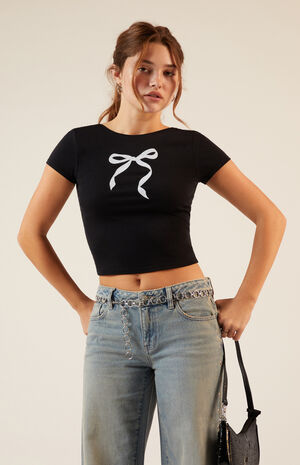 Bow Low Back Baby T-Shirt image number 2