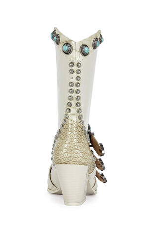 Women's Beige Balmoral Turquoise Booties image number 3