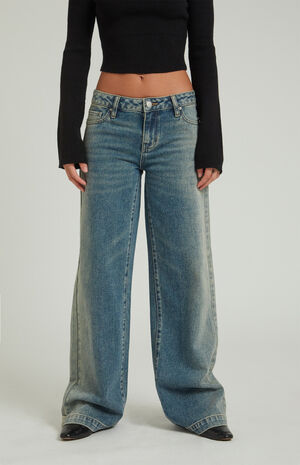 Casey Indigo Low Rise Baggy Jeans image number 1
