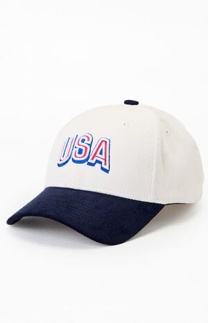 Two Tone USA Corduroy Dad Hat image number 4