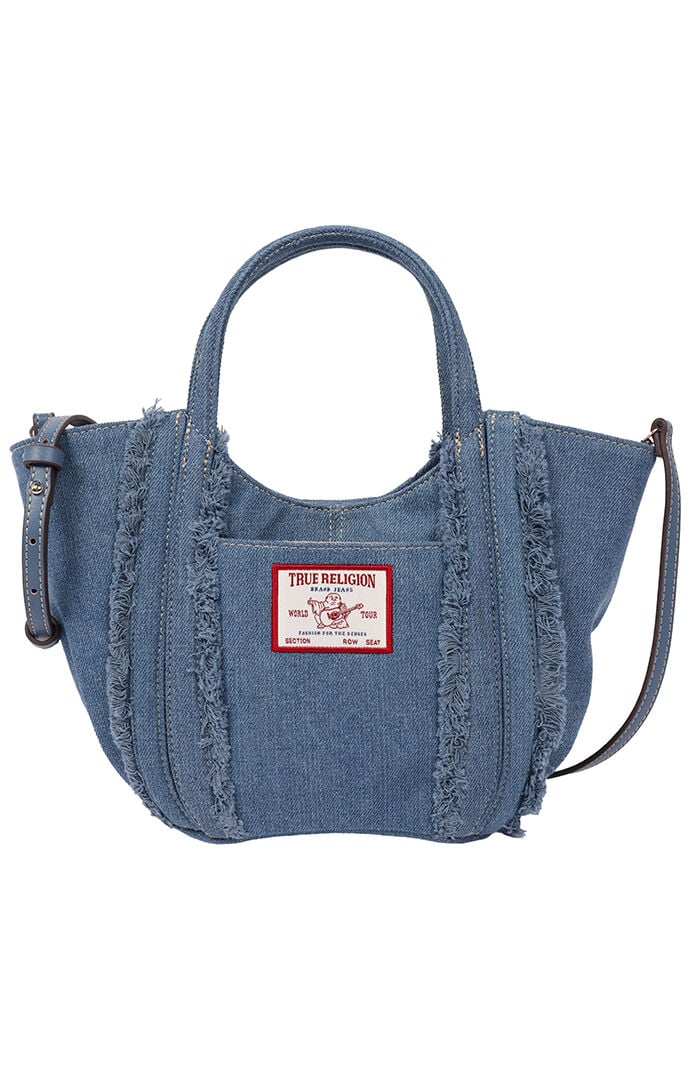 True Religion Atlas Frayed Medium Tote Bag