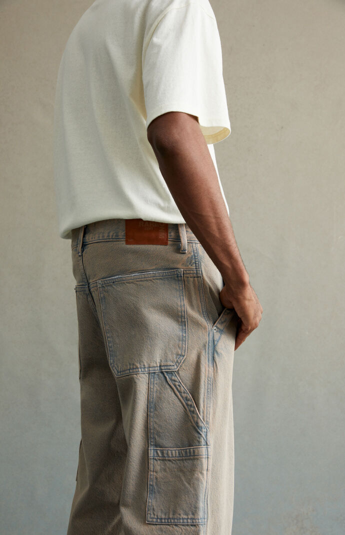 RARE DNM EDIT Overdyed Brown Baggy Carpenter Jeans | PacSun