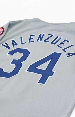 Fernando Valenzuela Los Angeles Dodgers 1981 Authentic Mitchell & Ness Gray Jersey