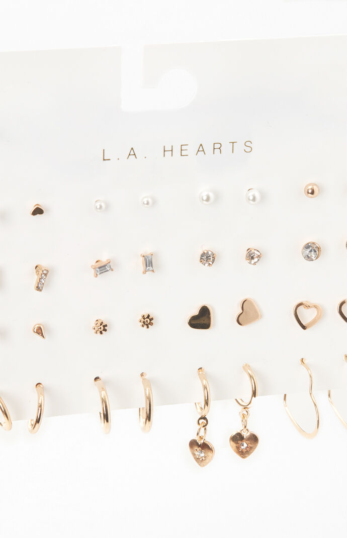 16 Pack Valentines Day Earrings