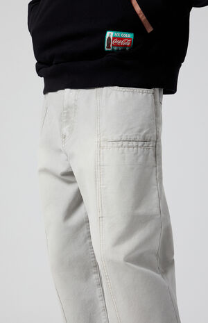Gray Baggy Paneled Baggy Pants image number 5