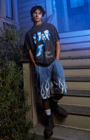 Inferno Denim Baggy Shorts image number 1