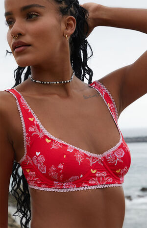 Rosebud Pointelle Elena Underwire Bikini Top image number 2