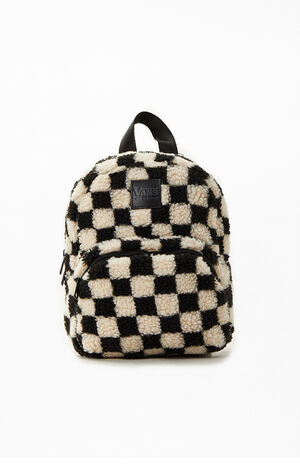 Black LV Checker Mini Backpack