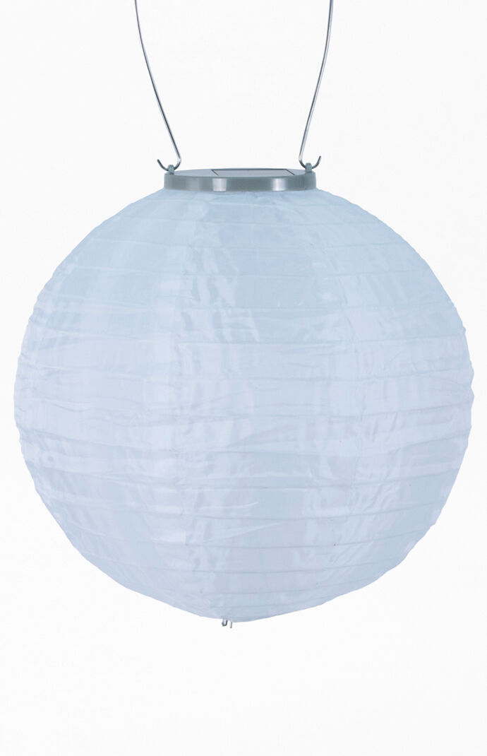 White Original 10" Round Solar Lantern