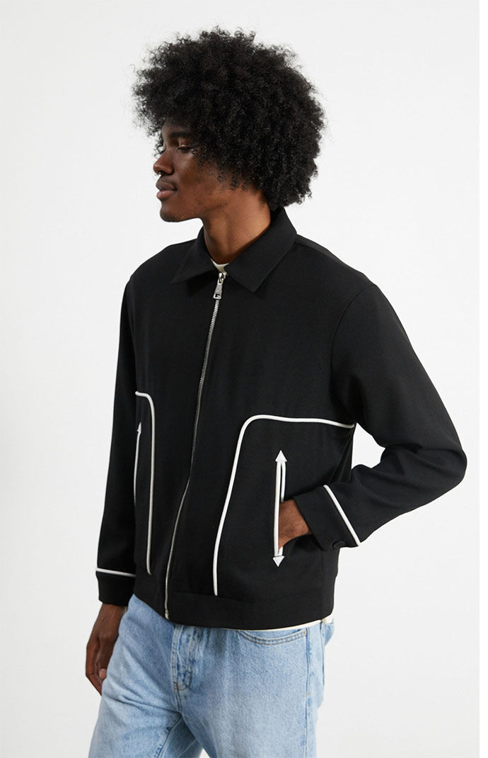 Black jean jacket pacsun shop