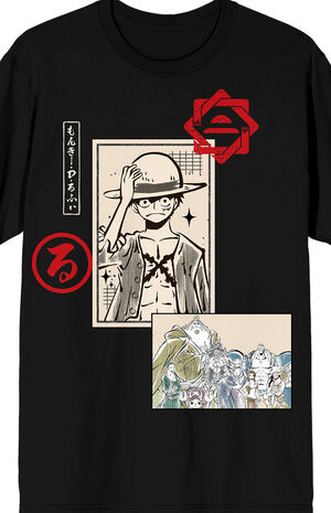 One Piece Manga Character T-Shirt image number 2