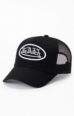 Black Staple Trucker Hat image number 4