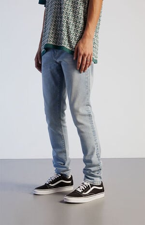Medium Wash Skinny Comfort Stretch Jeans image number 3