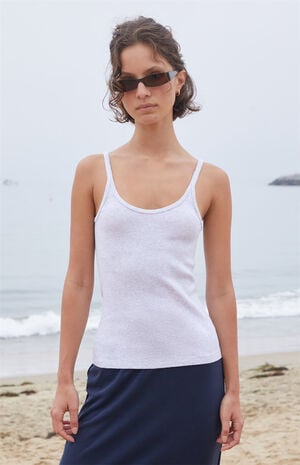 Light Gray Beyonca Tank Top image number 1