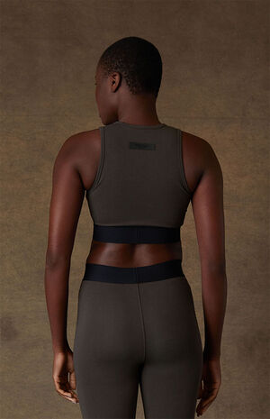 Women's Off Black Sport Tank Top image number 4