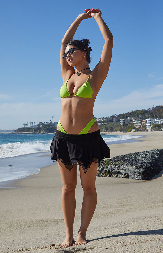 Blue Hour Green Janeiro Triangle Bikini Top