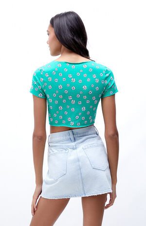 Tie Front Crop Top image number 4