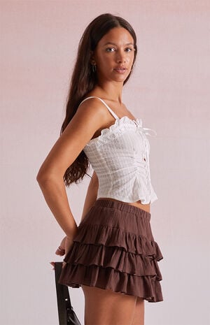 Ruffle Micro Mini Skort image number 4