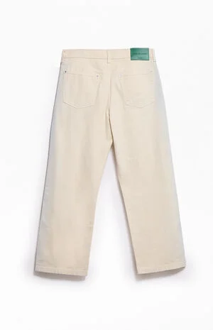 by Pacsun Harlan Cream Tint Baggy Jeans image number 3