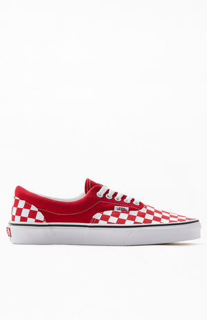 Red Era Checkerboard Authentic Sneakers image number 2