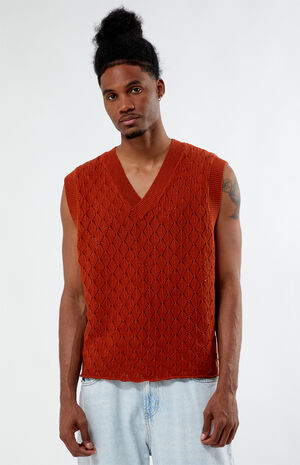 Burnt Orange Sweater Vest image number 2