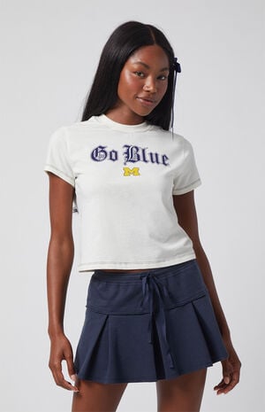 x Pacsun University of Michigan Go Blue Mini T-Shirt image number 1