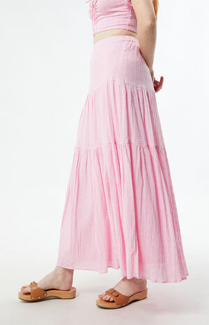 Sol Tiered Maxi Skirt image number 3