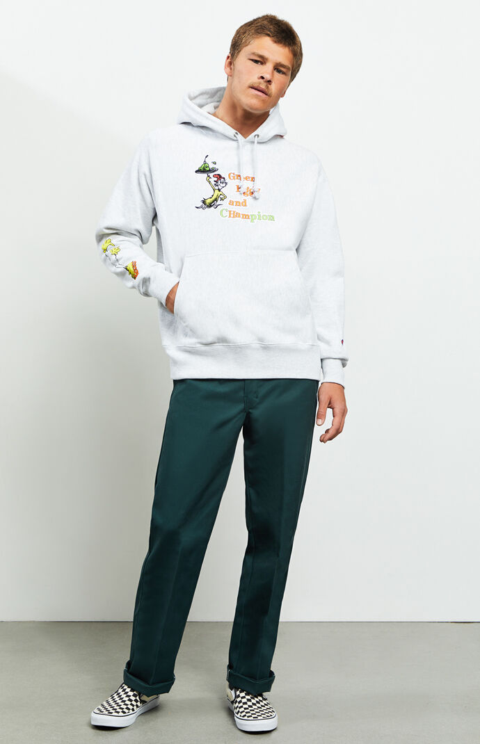 green eggs and champion hoodie