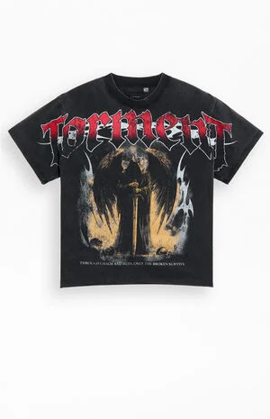 Torment Chaos Cropped Boxy T-Shirt image number 1