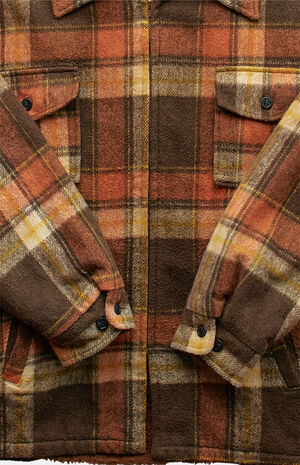 Brown '80s Shacket Jacket image number 3