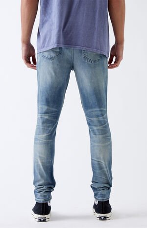 Medium Paint Splatter Stacked Skinny Jeans image number 5