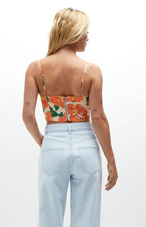 Notched Neck Corset Top image number 3