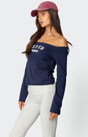 Aspen Ski Club Off Shoulder Top image number 4