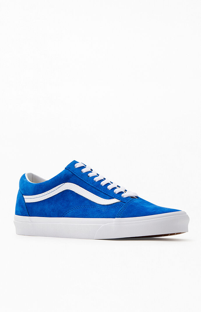 blue vans suede