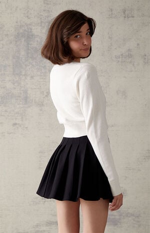 Knit Pleated Mini Skirt image number 3