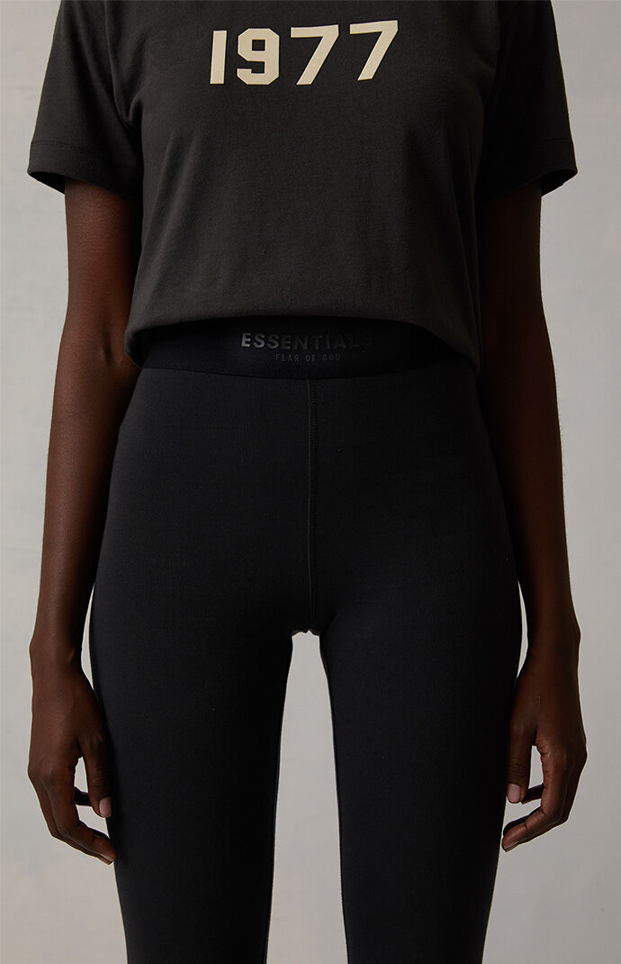 【FOG Essentials】 Women's Black Sweater Knit Leggings Fear of God Essentials Women's Black Sweater Knit Leggings