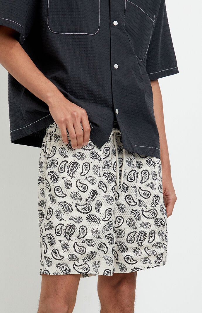 Pacsun Printed Aaron Mesh Volley Shorts